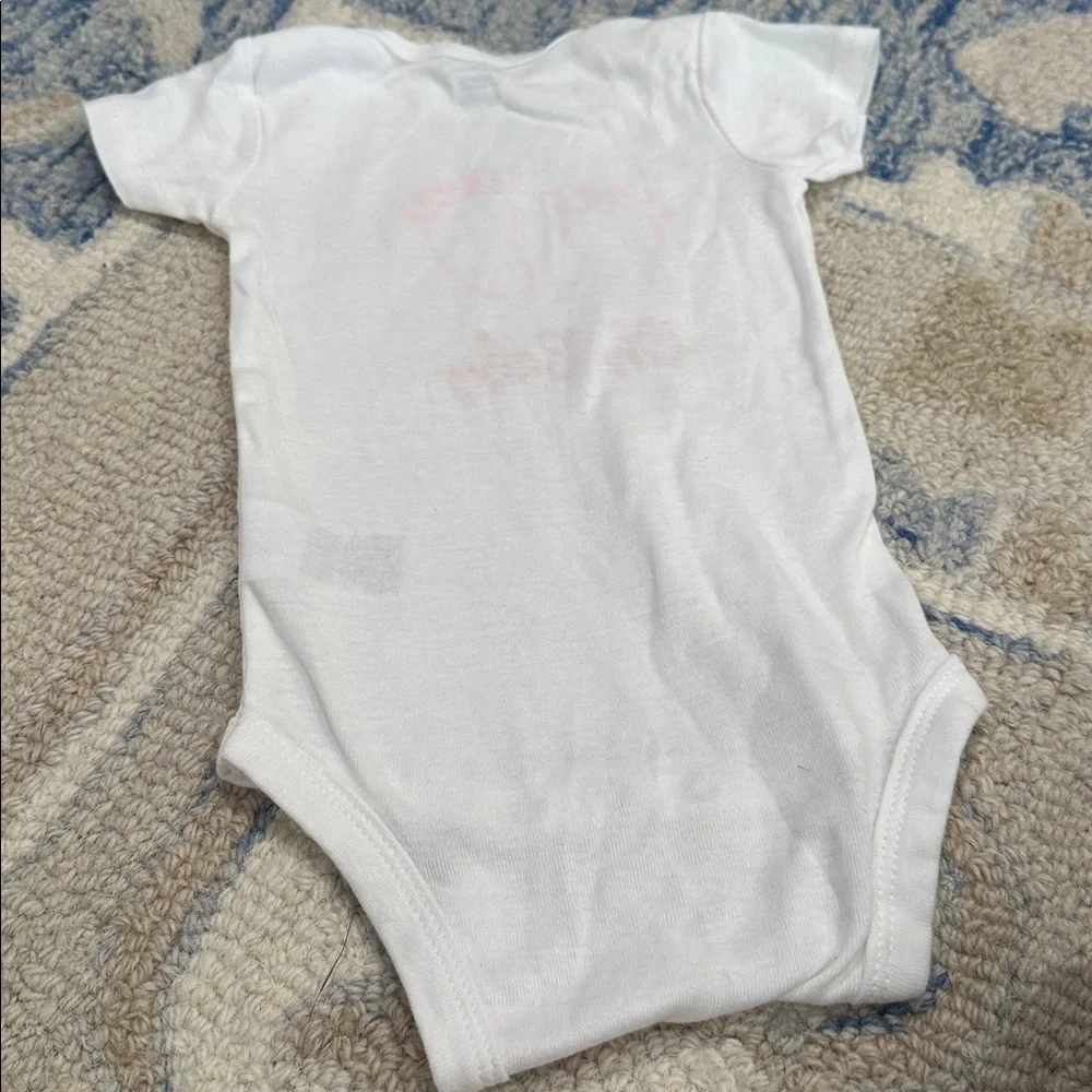 Gerber White and Pink 'Oh Baby' Bodysuit